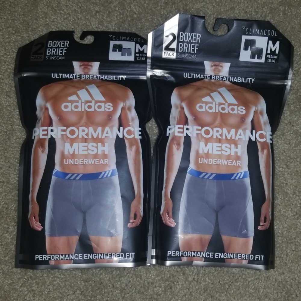(2) Adidas Performance Mesh Underwear Boxer Brief
